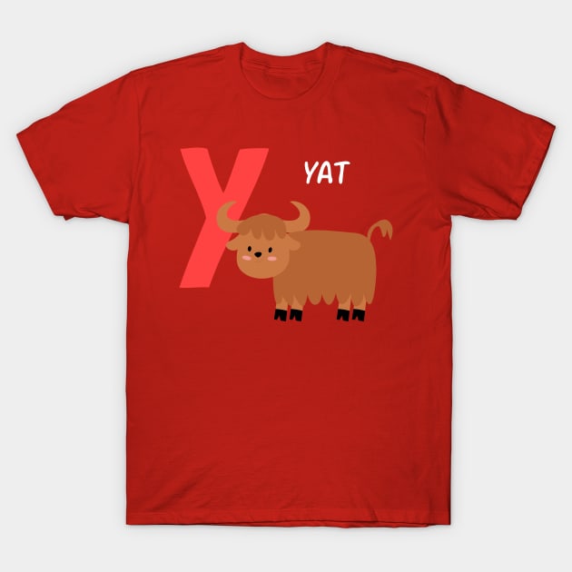 Yat alphabet Y funny T-Shirt by Kids series